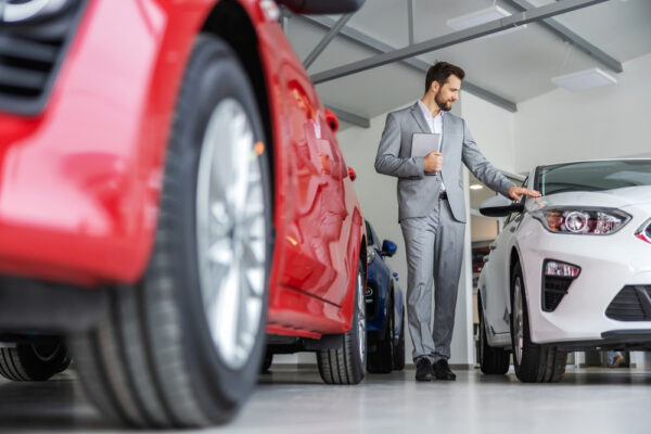 Car showroom low shot where we helped in transforming customer experience