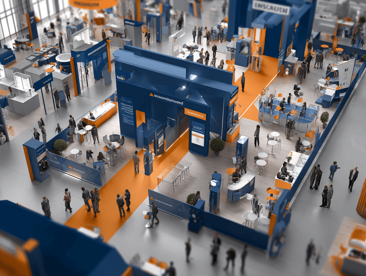 Midjourney generated high view if an exhibition